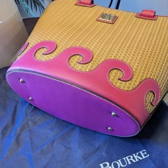 Dooney & Bourke Beacon Woven Atlantic Tote in Magenta & Accessory Set NWT! - Picture 6 of 13